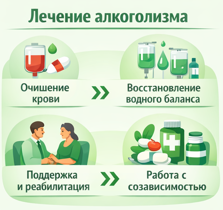 лечение алкоголизма в Курске этапы